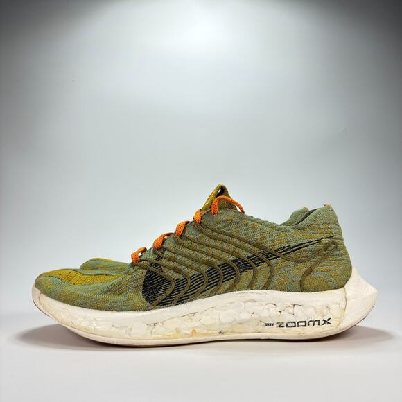 Nike Pegasus ZoomX Foam Green Athletic Running Shoes FJ5445-390 Men's Size 9 - Picture 4 of 10